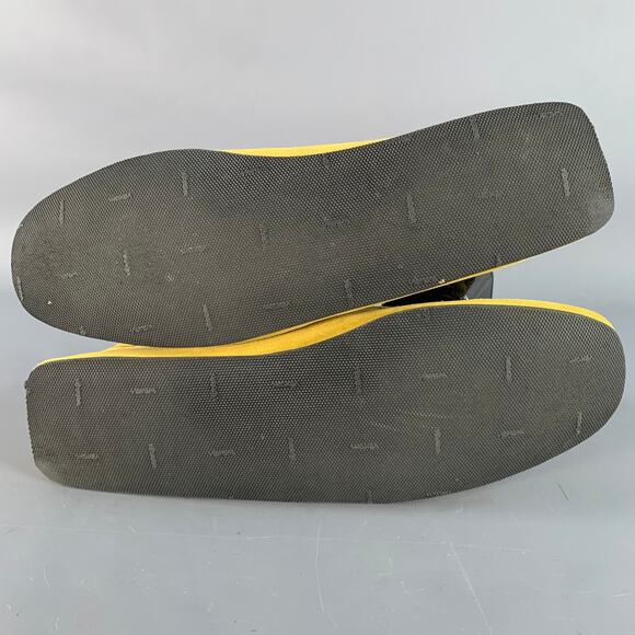 TOD\'S Size 12.5 Yellow Suede Rubber Sole Drivers Loafers main image 5
